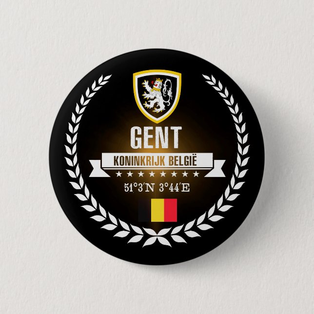 Gent 2 Inch Round Button (Front)