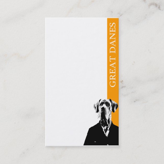Gentel Great Dane Business Card (Front)