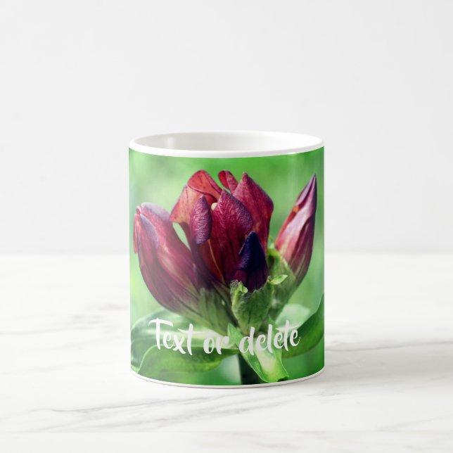 Gentian Flower Personalized Coffee Mug (Center)