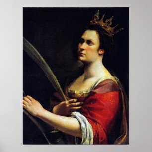 Gentileschi - Saint Catherine 1615 Poster