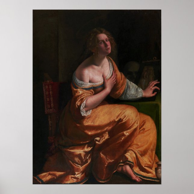 Gentileschi - Self Portrait As Maria Magdalena Poster (Front)