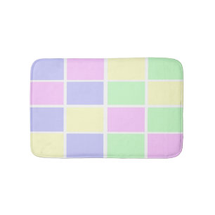 Gentle abstract spectrum of colours bath mat