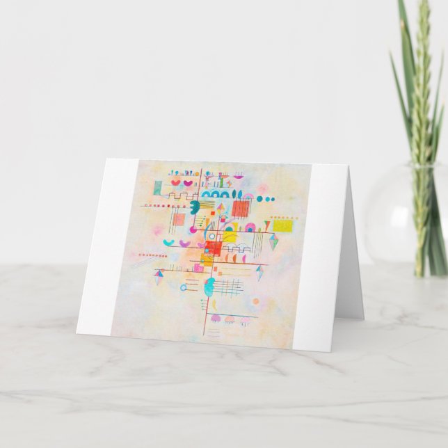 Gentle Accent, Wassily Kandinsky Card (Front)