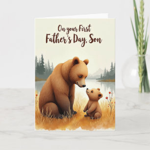 Gentle Bear Fathers Day Card