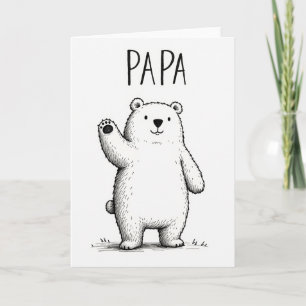 Gentle Bear Papa Day Card