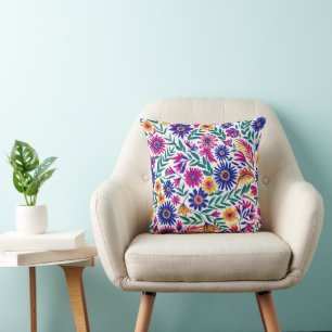 Gentle Bloom Aesthetic 16x16 Throw Pillow