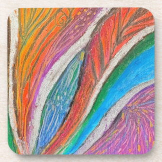 Gentle Bloom Coaster – Textured Floral Pattern