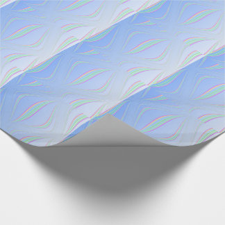 Gentle Blue Waves Abstract Wrapping Paper