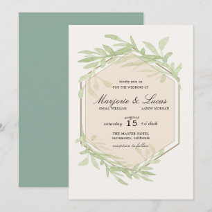 Gentle Botanics Wedding Invitation
