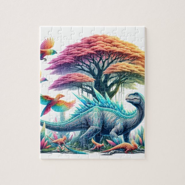 gentle brontosaurus  jigsaw puzzle (Vertical)
