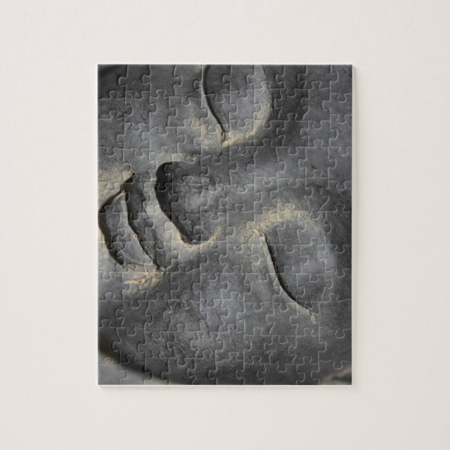 Gentle Buddha Face Stone Sculpture Jigsaw Puzzle (Vertical)
