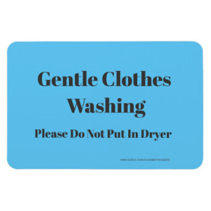 Gentle Clothes Washing - w/website address Magnet