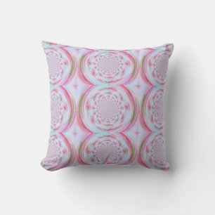 Gentle Colours Fractal Design Throw Pillow