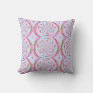 Gentle Colours Fractal Design Throw Pillow