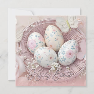 Gentle Easter Joy with Floral Motif
