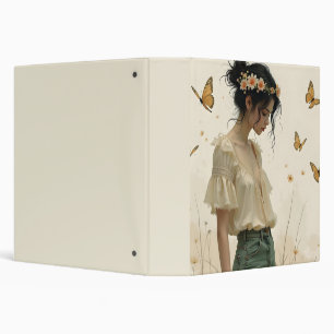 Gentle Elegance in a Butterfly Dance Binder