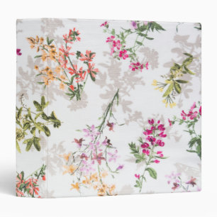 Gentle floral pattern binder