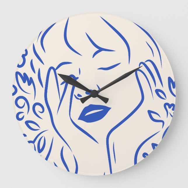 Gentle Flower Dream Large Clock (Front)