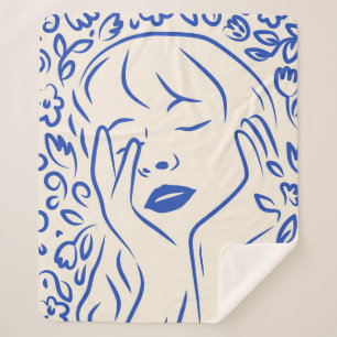 Gentle Flower Dream Sherpa Blanket