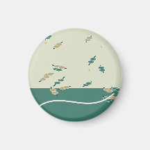 Gentle forest magic with leaves and stars