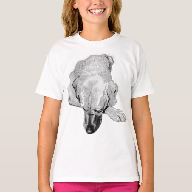 Gentle Gaze Dog Art Tee (Front)
