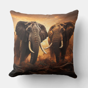 Gentle giants throw pillow