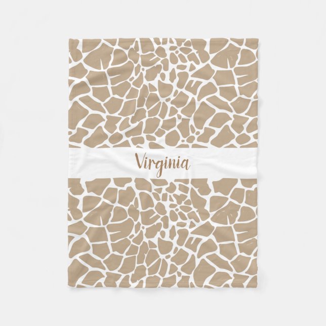 Gentle Giraffe Blanket For Babies, Kids And Adults (Front)