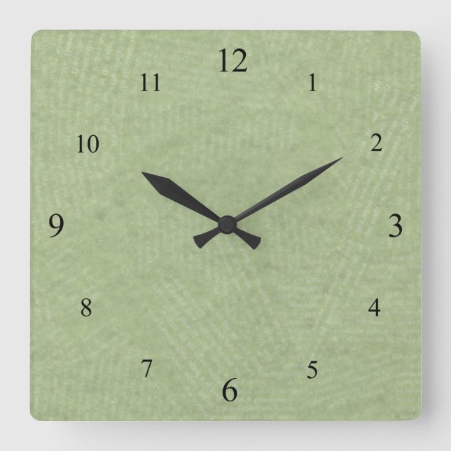 Gentle Green Clock (Front)
