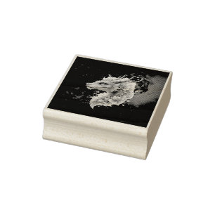 Gentle Guardian Dragon.  Rubber Stamp