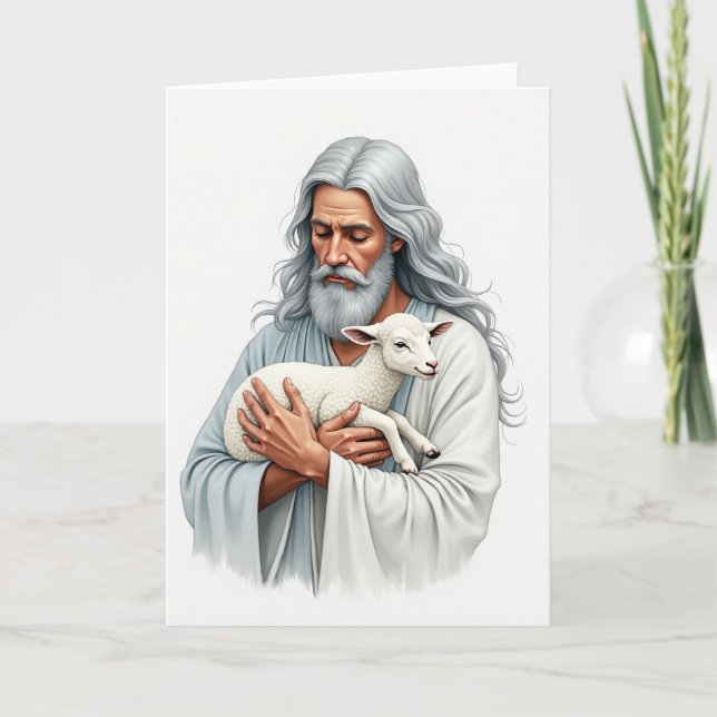Gentle Guardian Lamb Art Card (Front)
