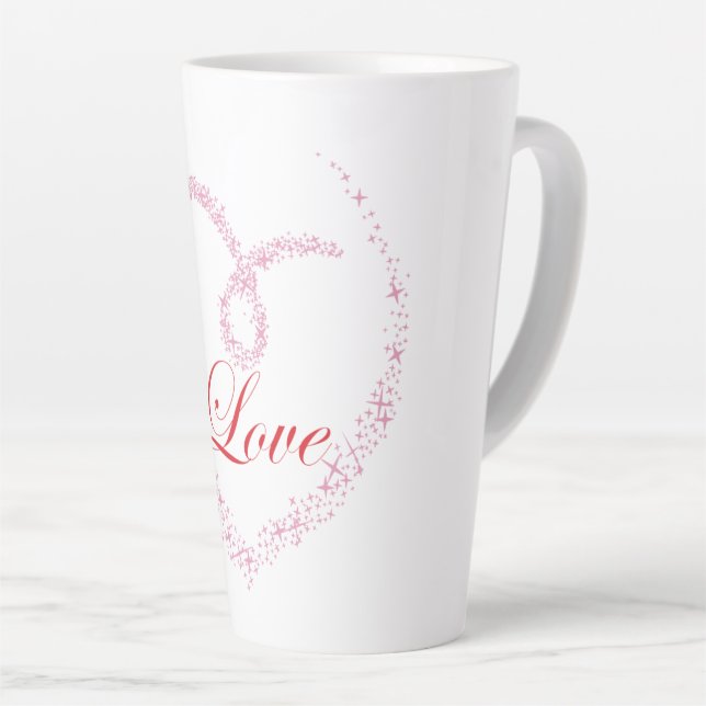 Gentle Heart Latte Mug (Right Angle)