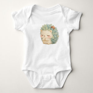 Gentle Hedgehog – Soft Watercolor Kawaii Toddler I Baby Bodysuit