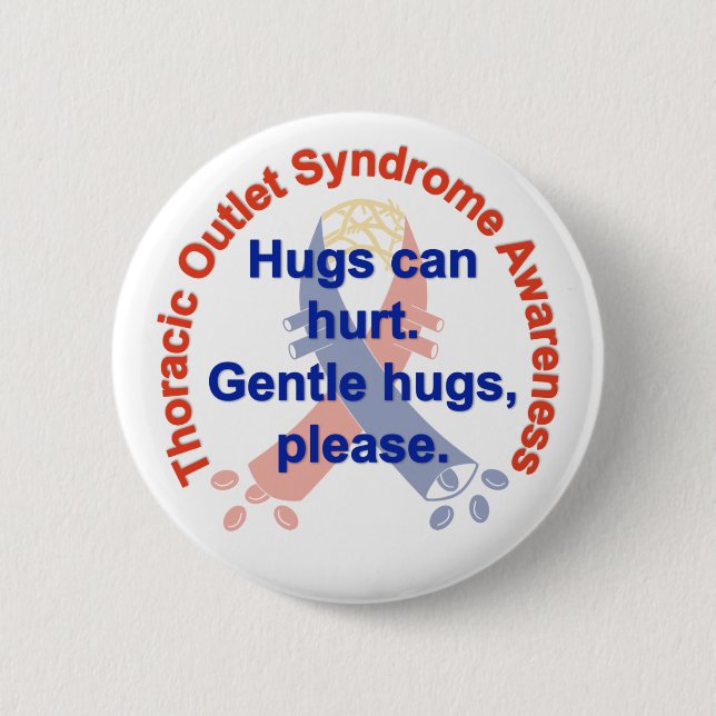 Gentle Hugs TOS Awareness Pin (Front)