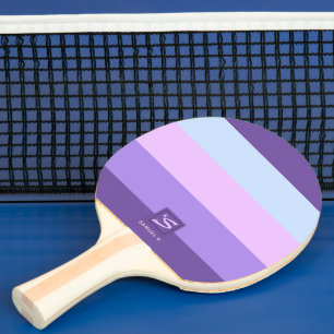 Gentle Lavender Dreams Colour Palette Monogram Ping Pong Paddle