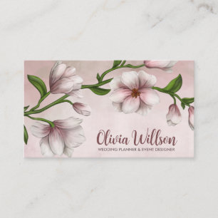 Gentle Magnolia Flower Branch Business Card