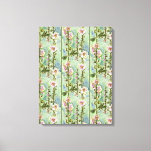 Gentle Mallow pattern Canvas Print