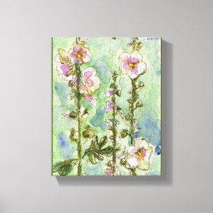 Gentle Mallow small Canvas Print