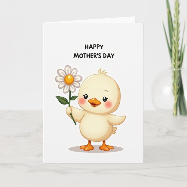 Gentle Mothers Day Daisy Card (Front)