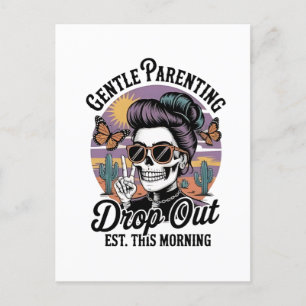 Gentle Parenting Drop‑Out Est. This Morning Invitation Postcard