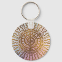 Gentle Pastel and Gold Choku Rei Symbol in Mandala