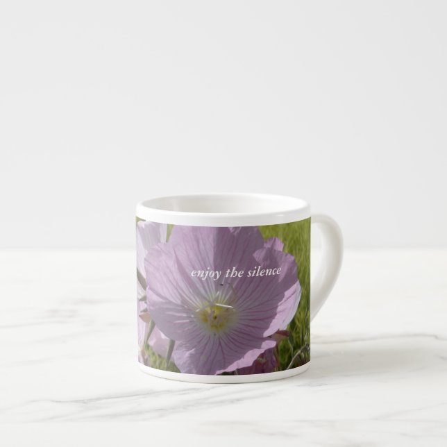 Gentle pink flower Espresso Mug (Front Right)