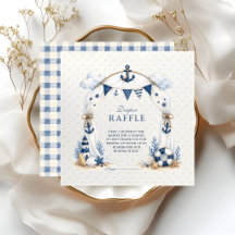Gentle Polka Dot Nautical Diaper Raffle