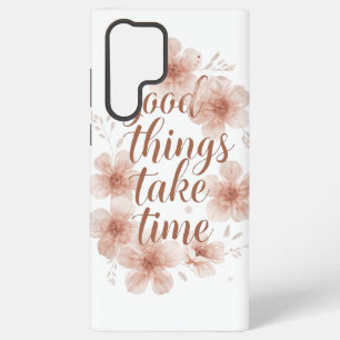 Gentle Reminder with Soft Florals Samsung Galaxy Case