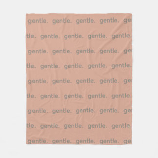 Gentle Repeated Word Pattern Cozy, Calm & Soft  Fleece Blanket