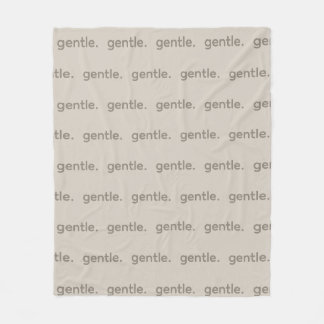Gentle Repeated Word Pattern Cozy, Calm & Soft  Fleece Blanket