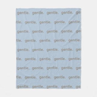 Gentle Repeated Word Pattern Cozy, Calm & Soft  Fleece Blanket