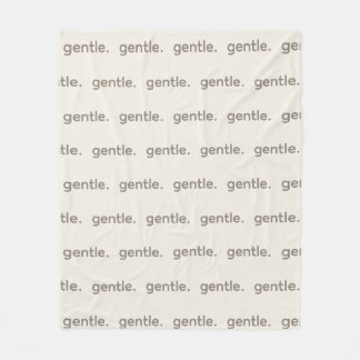Gentle Repeated Word Pattern Cozy, Calm & Soft  Fleece Blanket