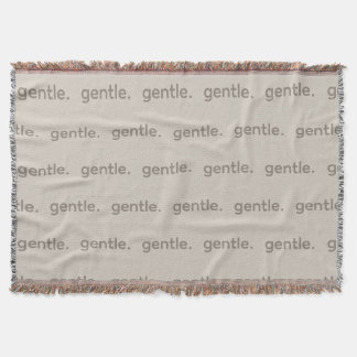 Gentle Repeated Word Pattern Cozy, Calm & Soft  Throw Blanket