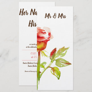 Gentle Rose design Invitation
