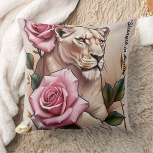"Gentle Strength Unites" Throw Pillow